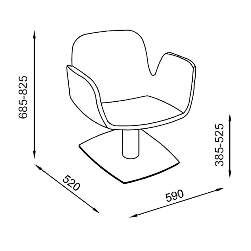 CASA Fauteuil coiffure - schéma