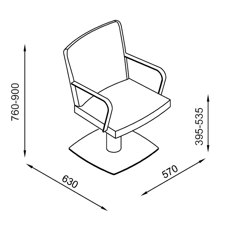 THAY Fauteuil coiffure - schéma