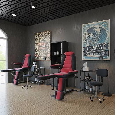 ALIAS Fauteuil de Tatouage Bicolore - visuel - Malys Equipements