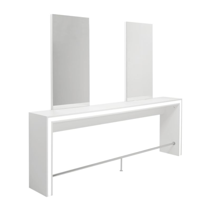 SHOW 2 Led 2-seater wall-mounted dressing table