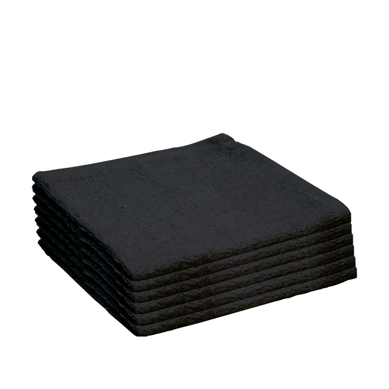  6 schwarze Friseurhandtücher von GRAND TEINT