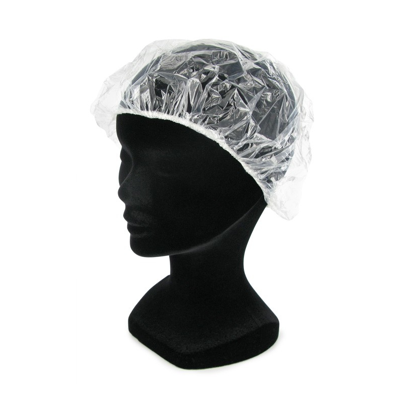 Gorro de ducha de polietileno - Paquete de 12