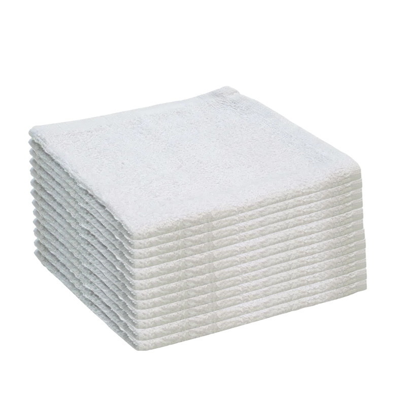 12 GRAND TEINT White Barber Towels