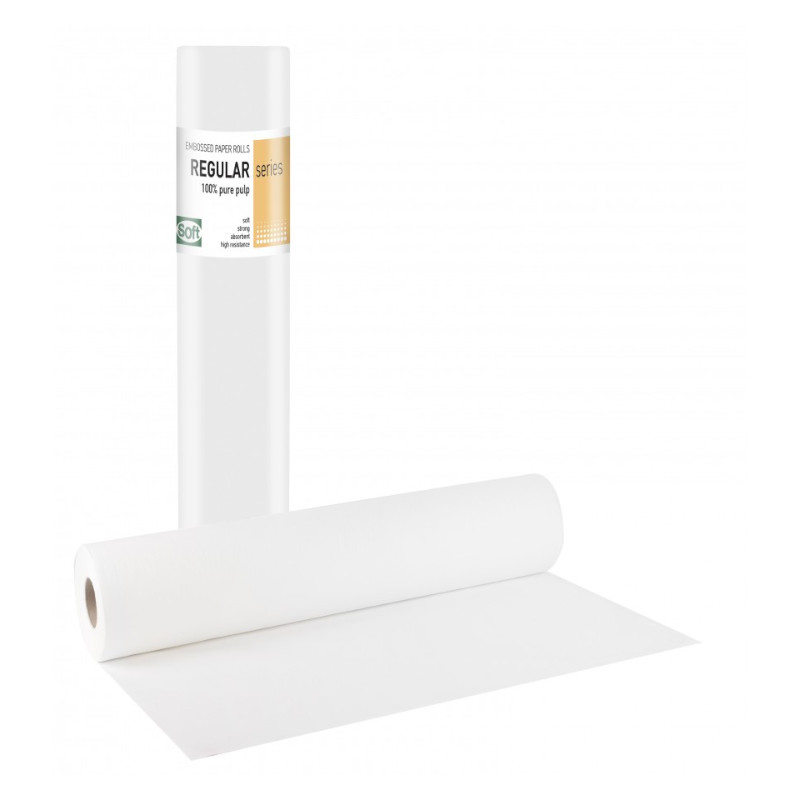 Draps de protection gaufrés - 12 rouleaux - 50cm x 50m