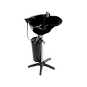 BLACK freestanding shampoo basin