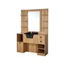 Tocador de barbero OKE 2BR - Madera clara