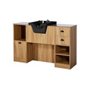 OKE 4BR Barber kaptafel - Licht hout