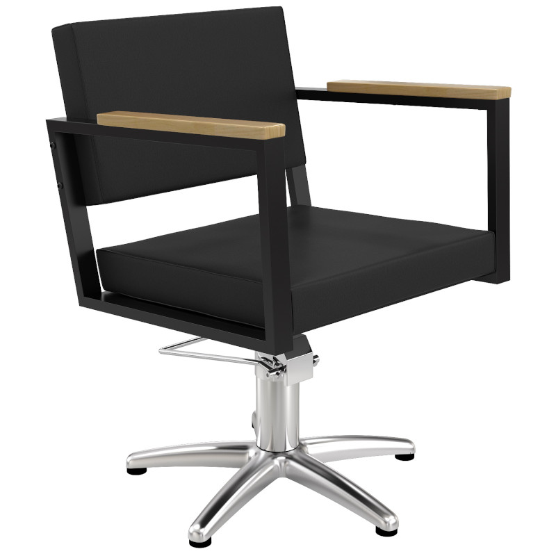 TANZA BLACK Fauteuil coiffure - bois