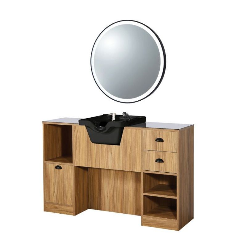 Tocador OKE 7 BR con lavabo - Madera clara