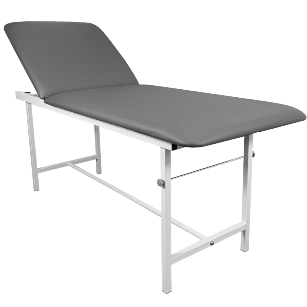 ZELIA GRIS Pack Table D'Examen avec marche-pied et tabouret