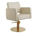 VILIO GOLD Kappersstoel - Crème