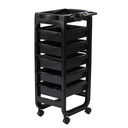 COMBY Chariot de Coloration et de Rangement - NOIR