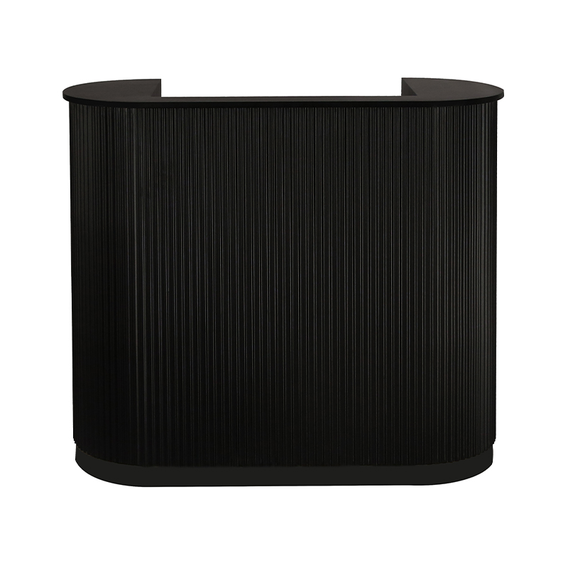 DIVINE LARGE BLACK Caisse accueil - Bois Massif Noir