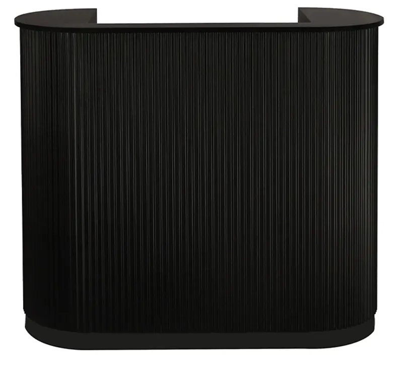DIVINE LARGE BLACK Recepcijski pult - Masivno crno drvo