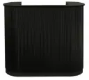 DIVINE LARGE BLACK Стойка ресепшн - Черное массивное дерево