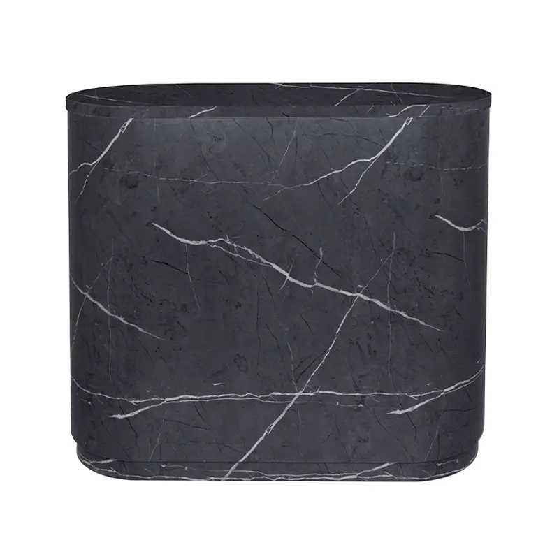 WOOD BLACK Reception desk - Solid Wood 