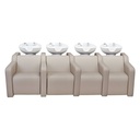 ALBA SOFA RELAX VIBROMASSAGE Bac shampoing 4 places