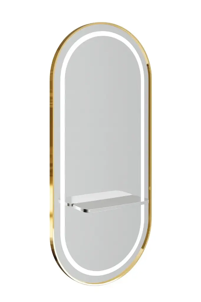 OPTIMA Gold Овальне Дзеркало з Lid Digital