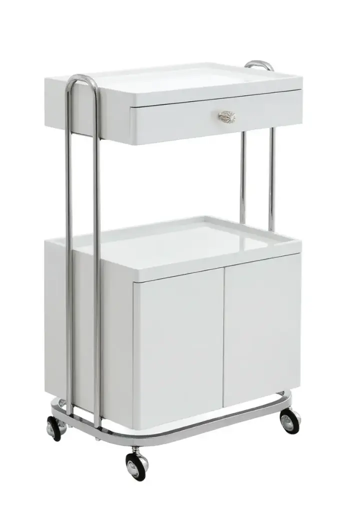 568-171 WHITE — Chariot Élégant Blanc 