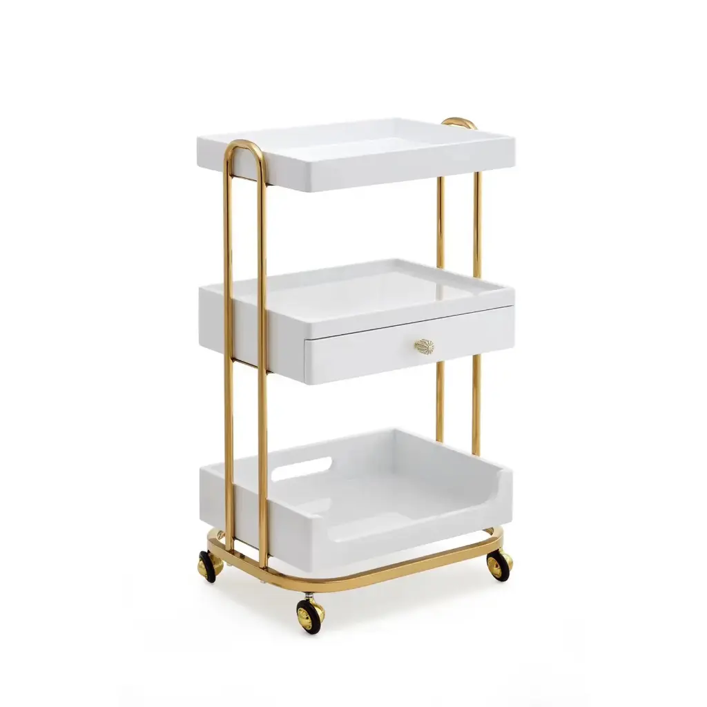  568-140 WHITE — Chariot Élégant Blanc 