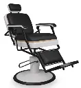 SERGE Fauteuil barbier noir 