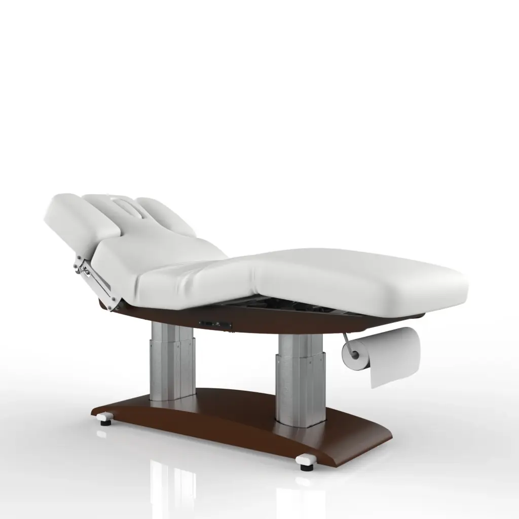 LIPS Table de Massage et soins électrique - Base bois foncé