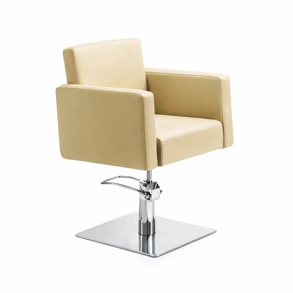 LERA Creme Friseurstuhl