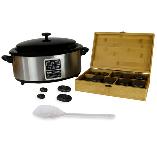 [MSKIT64P6L] Kit 64 Pedras quentes de massagem e Aparelho 6L
