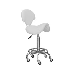 [MBX-6615B-WH] ARIA Tabouret Blanc 