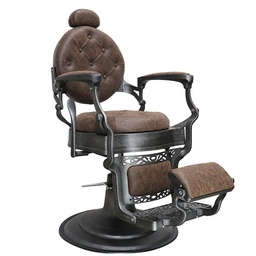 [MHG-HL-31839-4-E1-BR] LEWIS BROWN Barber chair