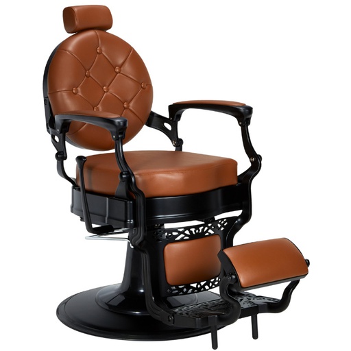 CHECK BROWN Barber Chair