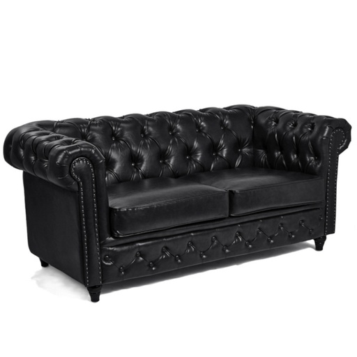 [MRP-DOCK-B-BLACK] DOCK BLACK 2-seater waiting sofa