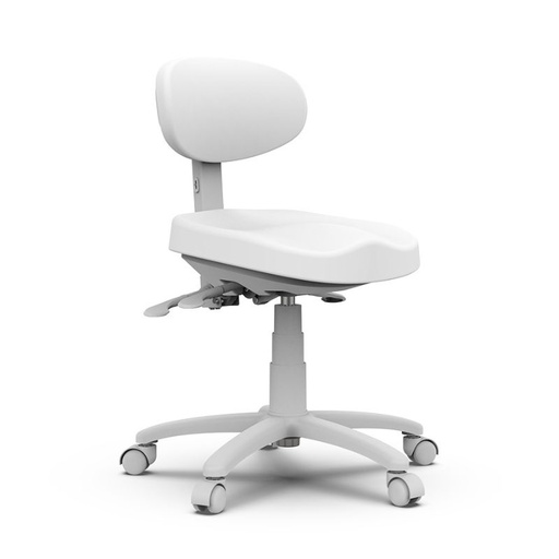 [ROLLER-WH] ROLLER Hvid Ergonomisk Taburet