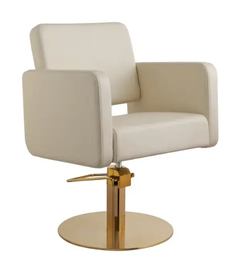 [VILIO-GOLD-CR] VILIO GOLD Fauteuil Coiffure - Crème