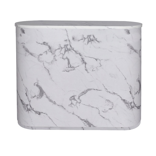 [MARBREWHITE L/100] WOOD WHITE Casier recepţie - Lemn masiv