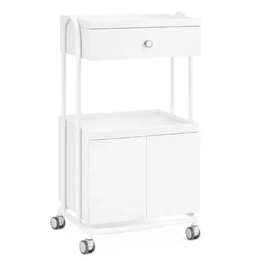 [568-171-W] 568-171 WHITE — Elegant White Trolley