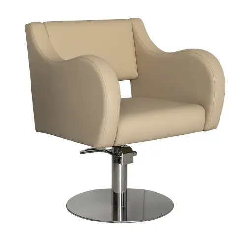 [MKC020-C-01-SILVER-CREME] ROMA CREME DELUXE SILVER Fauteuil Coiffure  