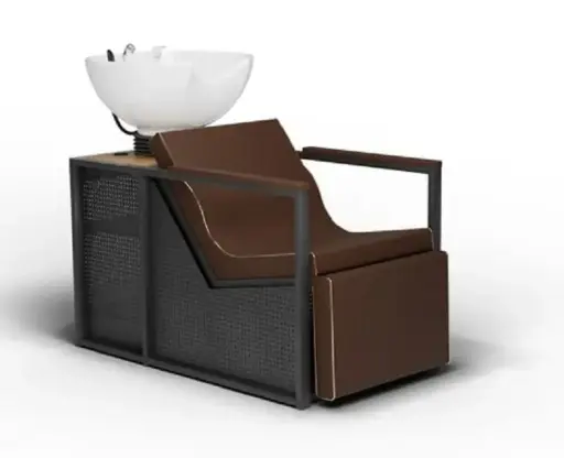 E-BASIL BR Relax Electrique Bac shampoing - bois 