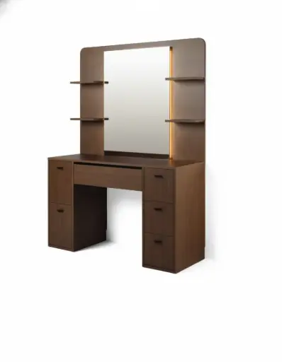 [TK-MILO] OKE 1 98 Barberdresser Chair - Black Wood