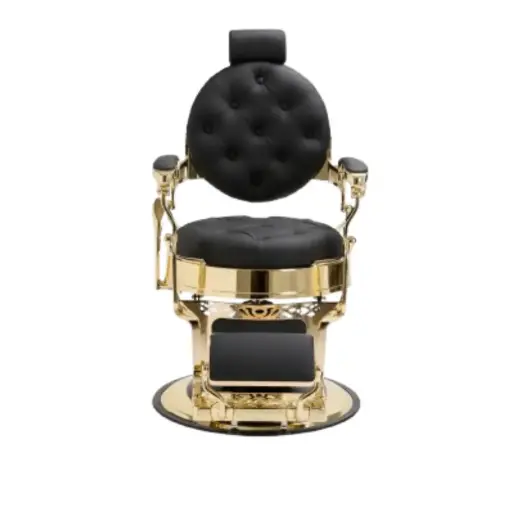 MACK Fauteuil Barbier noir-doré 