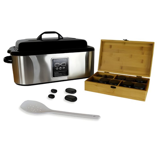 Kit 50 Hot massage stones and 18L device