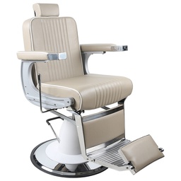 [MHG31825-2-L1-CR] ORLEANS Cream Barber Chair